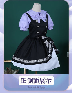Rikka Takanashi Cosplay Costume Summer Gothic Dress Wig Halloween sweet girl New uniform Hero Cos