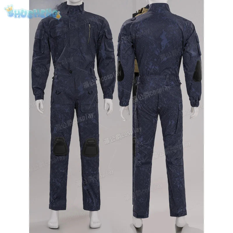 Game Delta Force: Hawk Ops Long Wei Cosplay Costume Halloween high-quality men women combat uniforms prop gloves accessories set
