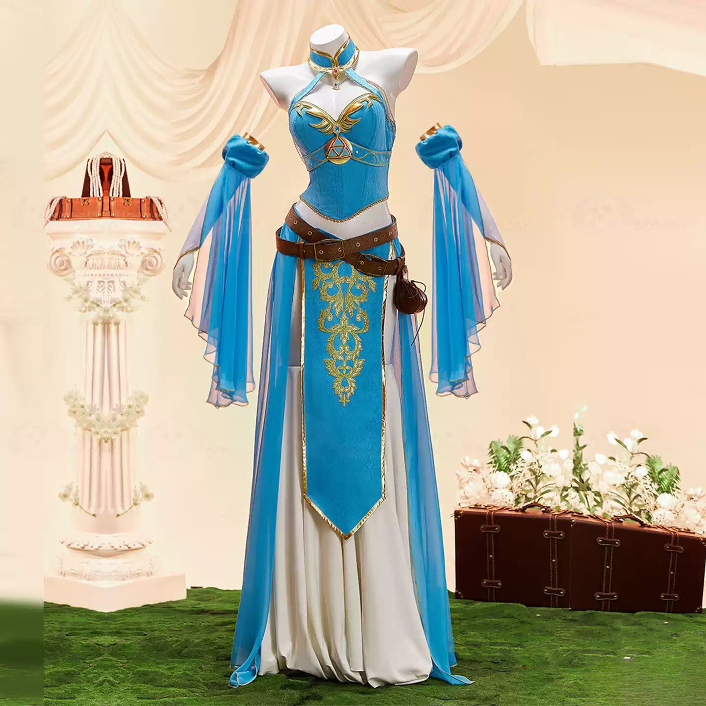 Game Legend of Zelda Zelda Knight Zelda Sexy Dress Cosplay Costume S-XL