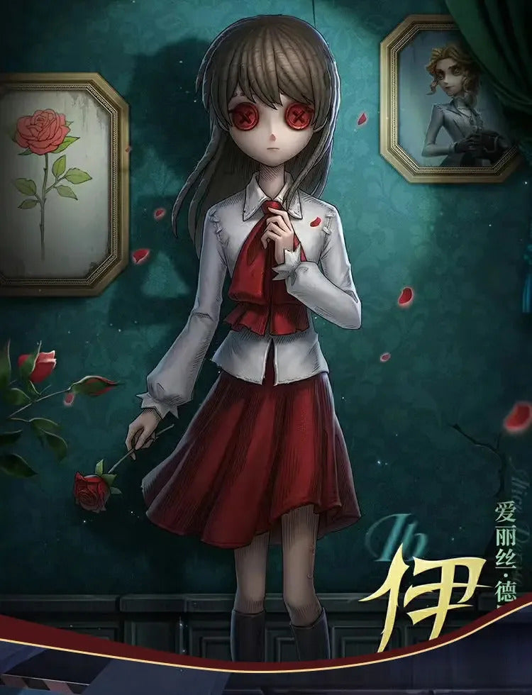 Game Identity Ⅴ linkage IB Cosplay Reporter Alice Delos ivu Costume Shirt skirt tie socks Halloween party sweet JK uniform set