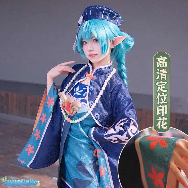 Anime Virtual singer Miku Zombie version Cosplay Costume Lolita Dress Vampire Kawaii Gothic Halloween Party Maid Outfits Women