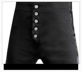 Geralt Witcher 3 Wild Hunt Cosplay Geralt Costume Men Handsome Black Leather Coat Belt Gloves Party Halloween Uniform Full Set