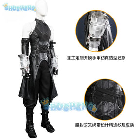 FF7 Sephiroth Cosplay Final Fantasy VII Costume Black Coat and Accessories Halloween Party Handsome Uniform youth Sephiroth Set