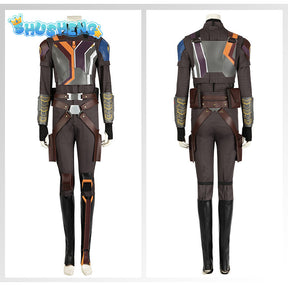 Carnival Halloween Masquerade Clothes New TV Show Hero Sabine Wren Cosplay Costume Complete Set Outfit With Flight Suit Armor