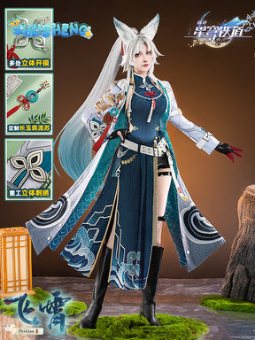 Honkai: Star Rail Feixiao National Style Women Cosplay Costume Cos Game Anime Party Uniform Hallowen Play Role Clothes Clothing