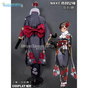NIKKE：The Goddess of Victory  Zwei Cosplay Costume Halloween party new kimono dress accessories props wig woman uniform set