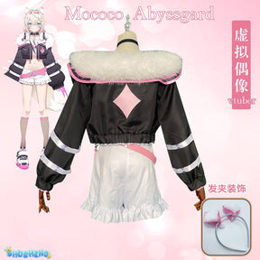 YouTuber VTuber Mococo Abyssgard Cosplay Costume Party Suit Top Skirts Halloween Uniform Anime Clothing Custom Made Shoes