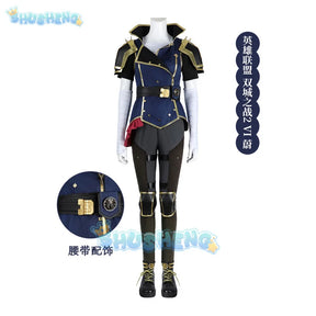 Vi Acrane Cosplay LOL Costume Game Arcane Vi Cosplay Wig Outfits Halloween Carnival Suit Custom Made Halloween Costume