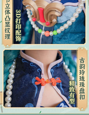 Anime Virtual singer Miku Zombie version Cosplay Costume Lolita Dress Vampire Kawaii Gothic Halloween Party Maid Outfits Women