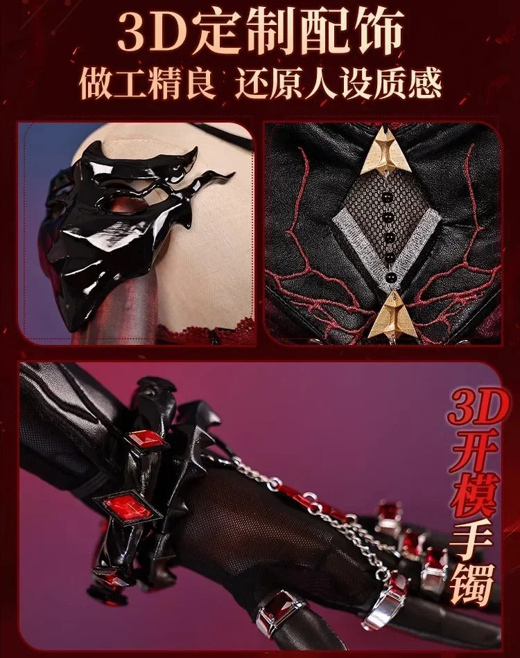 Love and Deepspace Heroines Cosplay Costume Abysm Sovereign Dress New Combat Outfit Hunter Uniform Tail Halloween Women Girls