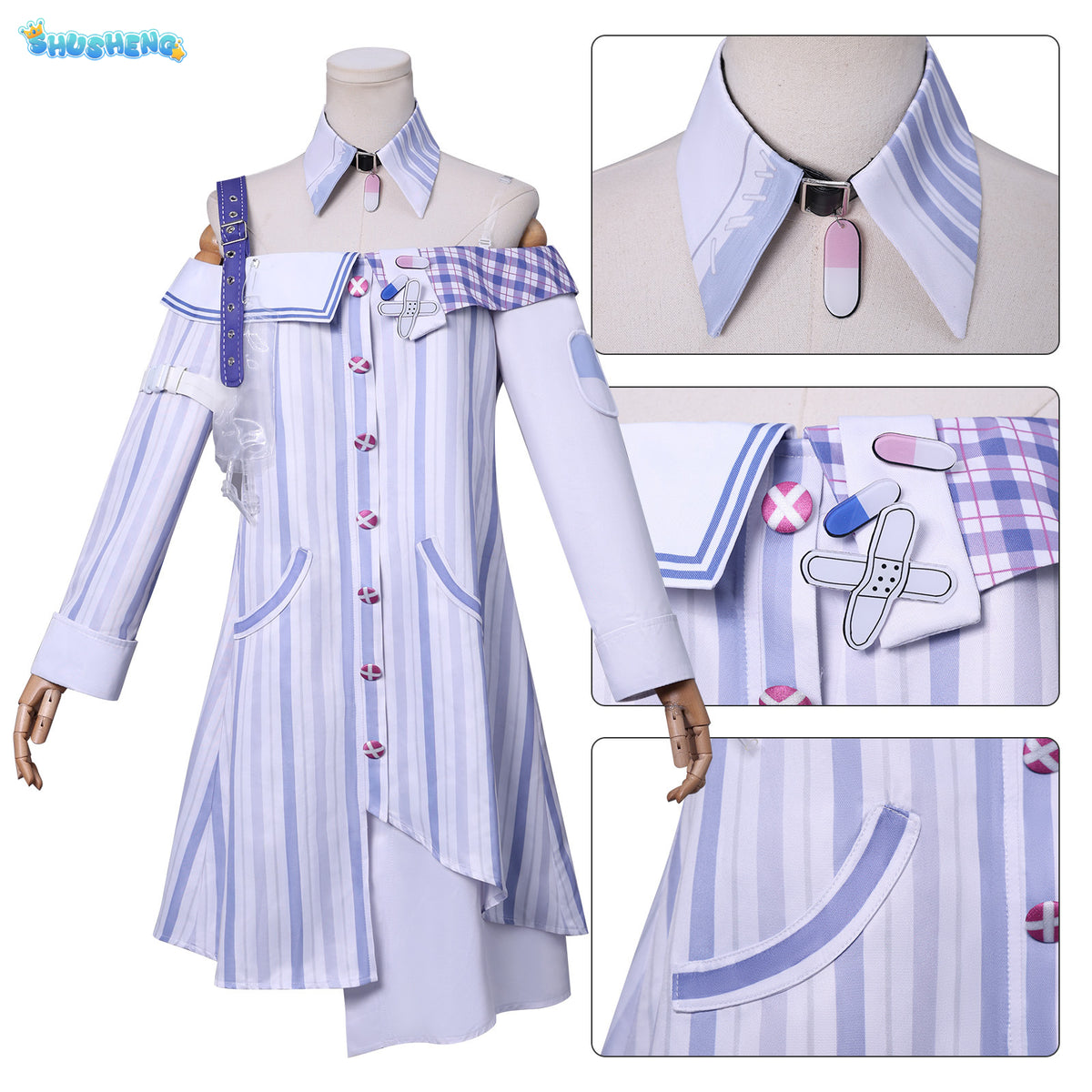 Infinity Nikki Cosplay Costume Wig Halloween Carnival WOMAN DRESS Anime Uniform