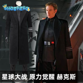 Movies Tv Skywalker Armitage Hux Cosplay Star Wars Costume Adult Men Top Pants Cloak Belt Jedi Halloween Carnival Costumes