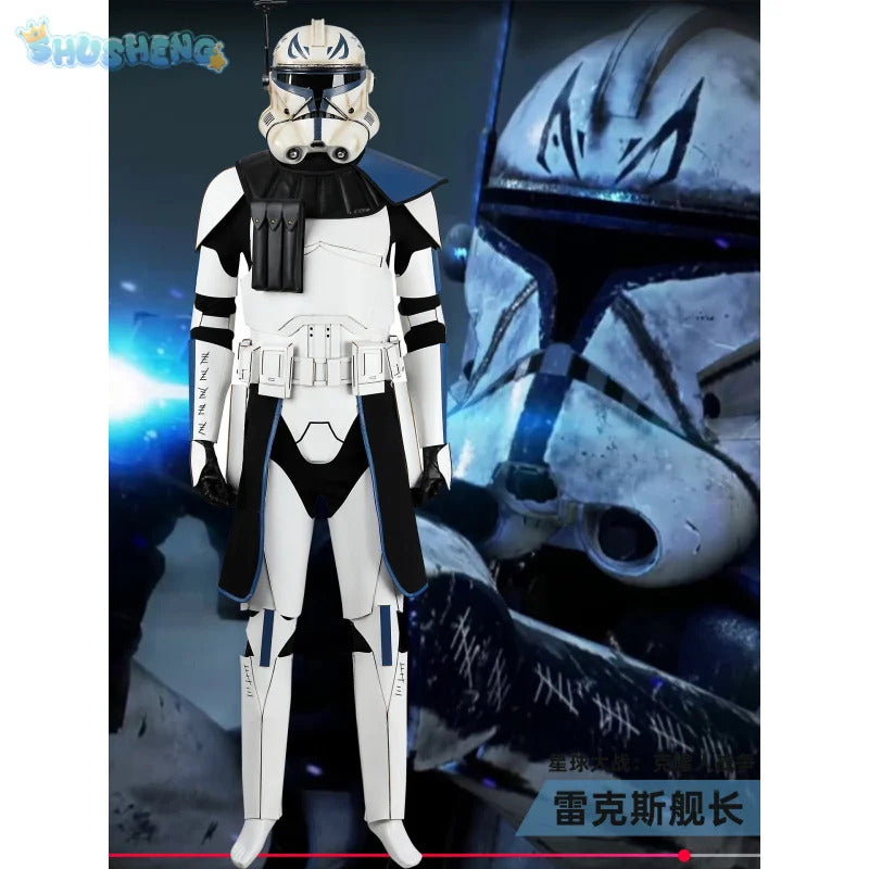 Captain Rex CT-7567 Movie Star Cosplay Costume Helmet shoes gloves waist bag prop set Halloween men women fantasy New uniform