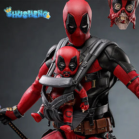 Kids Deadpool Bodysuit Superhero Cosplay Jumpsuit Suit Boys Fantasy Movie Character Peter Parker Dress Up Mask Costume fencing