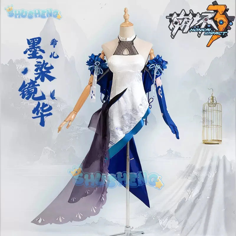 Honkai Impact 3rd Seele WOmen Ink-dyed mirrors Cosplay Costume Cos Game Anime Party Uniform Hallowen Play Role Clothes