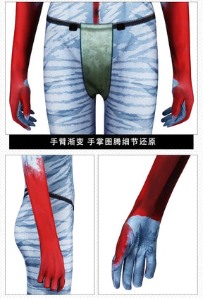 Shusheng-R Avatar:Fire and Ash Neytiri te Ckaha Mo'at’ite Cosplay Costume Tail Zentai Female Halloween Party Bodysuit