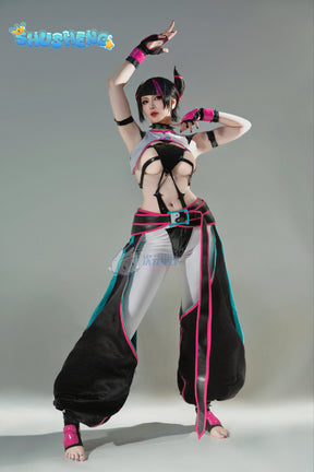 Games Anime New Street Fighter Cos Costumes Juri Han Cosplay Character Uniform Performance Clothes Halloween Carnival