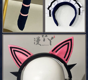 Anime Game Blue Archive Cosplay Saiba Midori Saiba Momoi Costume Maid Uniform Lolita Cat Ears Tail For Halloween Customized