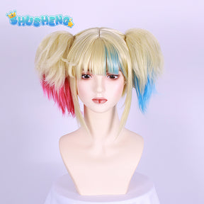 Harley Quinn Cosplay Costume The Joker Carnival Uniform Wig Anime Halloween Costumes Women Game