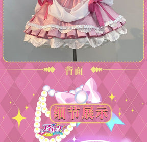 Hoshimiya Ichigo Cosplay Anime Aikatsu!Costume Sweet Lolita with Wings for Hallowmas Christmas Role Play Women