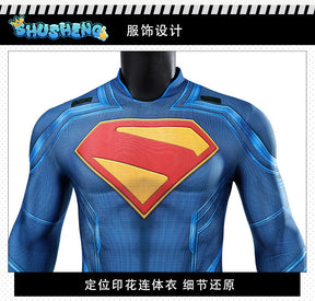 SuperMan Cosplay 3D Printed Zentai Bodysuit Superman Clark Kent Spandex Outfit Cosplay Halloween Costume