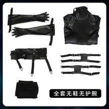 FF7 Sephiroth Cosplay Final Fantasy VII Costume Black Coat and Accessories Halloween Party Handsome Uniform youth Sephiroth Set