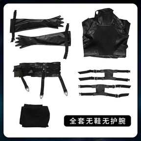 FF7 Sephiroth Cosplay Final Fantasy VII Costume Black Coat and Accessories Halloween Party Handsome Uniform youth Sephiroth Set