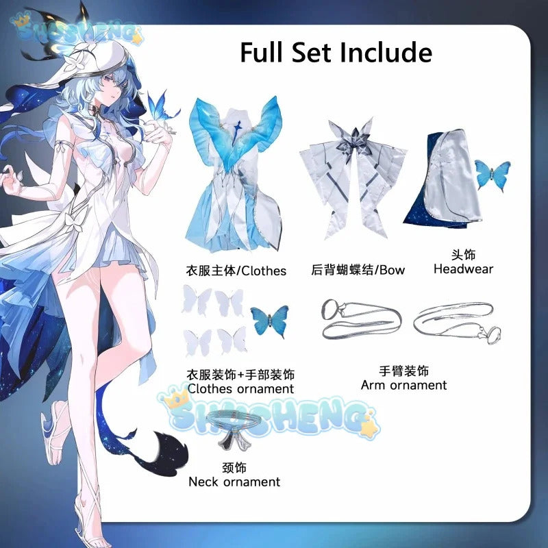 The Shorekeeper Cosplay Clothes Game Wuthering Waves Anime Women Sexy Uniform Halloween Costumess Party Suit Role Play Clothing