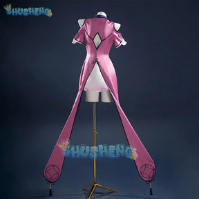 Shusheng-R Anime Date A Live Mukuro Hoshimiya Cosplay Costume Dress Spirit Form Outfit Lilac White Astral Qipao Halloween for Women Girls