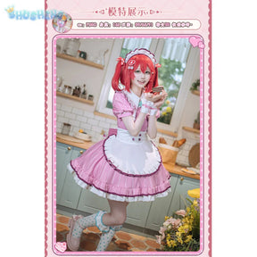 LoveLive!Superstar!!Uehara Ayumu Ruby Kurosawa Wakana Shiki Cosplay Costume Socks Apron Tie Hair Clip Wig Halloween Maid Set