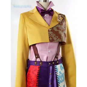Game Twisted  Wonderland Cosplay Gidel playfulland Costume hat, tail, Coat, Halloween party handy Woman Men Gidel uniform