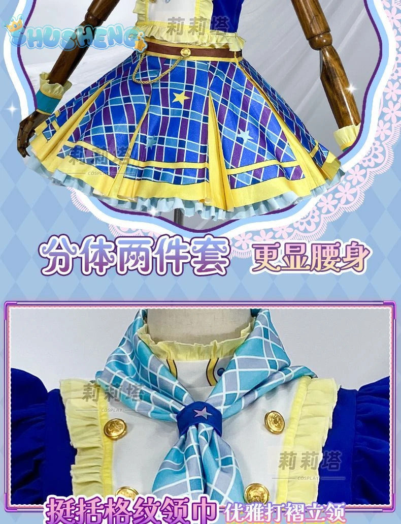 Kiriya Aoi shibuki ran Cosplay Anime Aikatsu！Costume Sweet Cute Lolita Dress  Accessories prop Halloween Party Women's Uniform