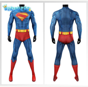 SuperMan Cosplay 3D Printed Zentai Bodysuit Superman Clark Kent Spandex Outfit Cosplay Halloween Costume