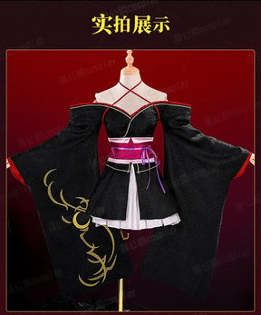 New Unbreakable Machine-Doll Yaya cosplay costume Halloween Party Sweet Woman Kimono Dress Headwear Socks Props Wig Uniform Set