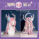 Shusheng-R Honkai: Star Rail Cyrene Women Elegant Dress Uniform Cosplay Costume Headwear props Halloween Party Role Play Outfit