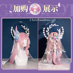 Shusheng-R Honkai: Star Rail Cyrene Women Elegant Dress Uniform Cosplay Costume Headwear props Halloween Party Role Play Outfit