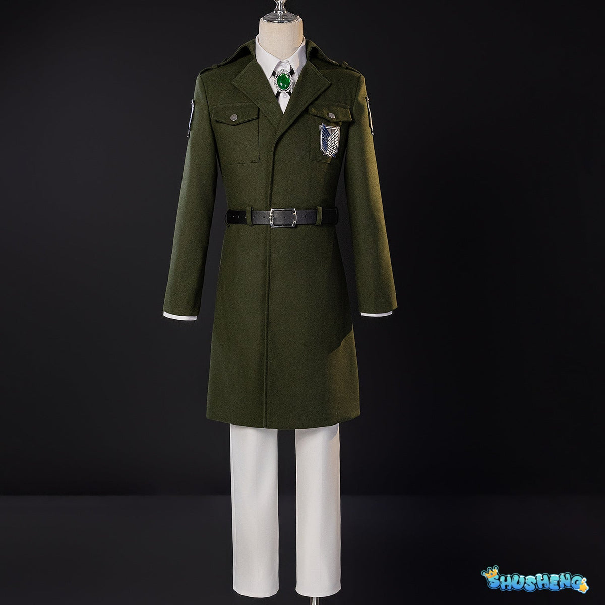 Anime Eldia Cosplay Scout Regiment Costume Survey Corps Green Uniform Scout Legion Outfits for Halloween