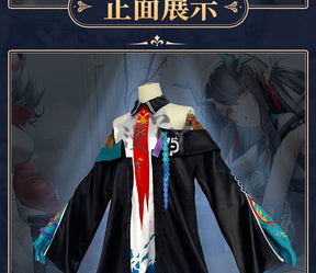 Dusk Cosplay Costume Game Arknights Dusk Dragon Cosplay Ears Tail Horns Women Costume