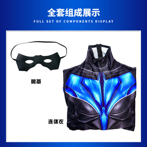 Superhero Nightwing Men Cosplay Zentai Bodysuit Dick Grayson Jumpsuit Costume Halloween Party Cosplay Catsuit Spandex