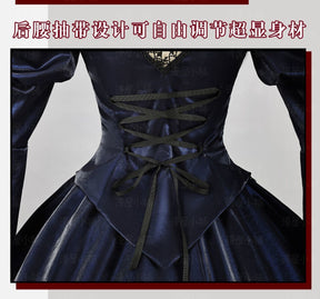 Suigintou Mercury Lampe Cosplay Anime Roses Maiden Cosplay Mercury Lampe Cosplay Costume Gothic Lolita Velvet Dress Full Set