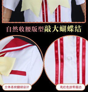 Charlotte Nao Tomori Nao Cosplay Anime Costume Wig Women JK School Uniform Outfit Charlotte Cos Wig Halloween Party Sailor Suit