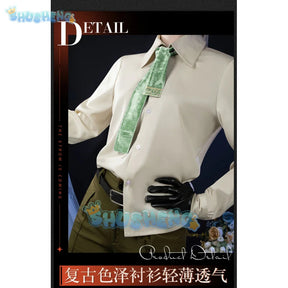 Reverse:1999 Windsong Cosplay Costume Coat shirt tie belt gloves necklace Halloween party Handsome man Woman uniform Full Set