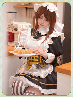 Game Identity V Gardener Emma Woods Steampunk Maid Cosplay Costume Maid Dress For Girls Halloween Costume
