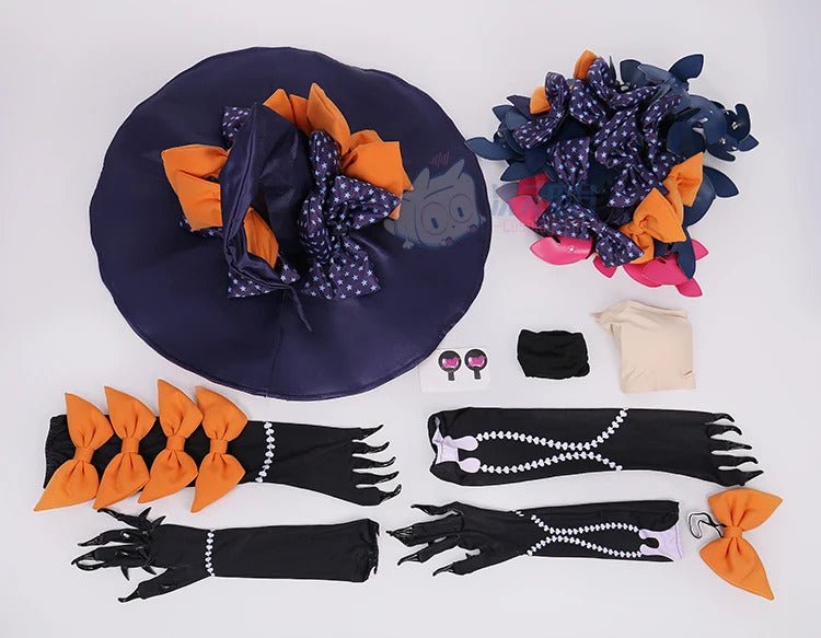 FGO Abigail Williams Summer Cosplay Fate/Grand Order FGO Costume Halloween party sexy dress hat gloves socks tattoo stickers set