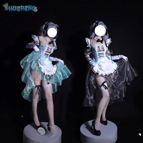 NIKKE：The Goddess of Victory Cinderella Cosplay Costume Halloween sweet beauty servant dress wig prop set girl Lolita uniform