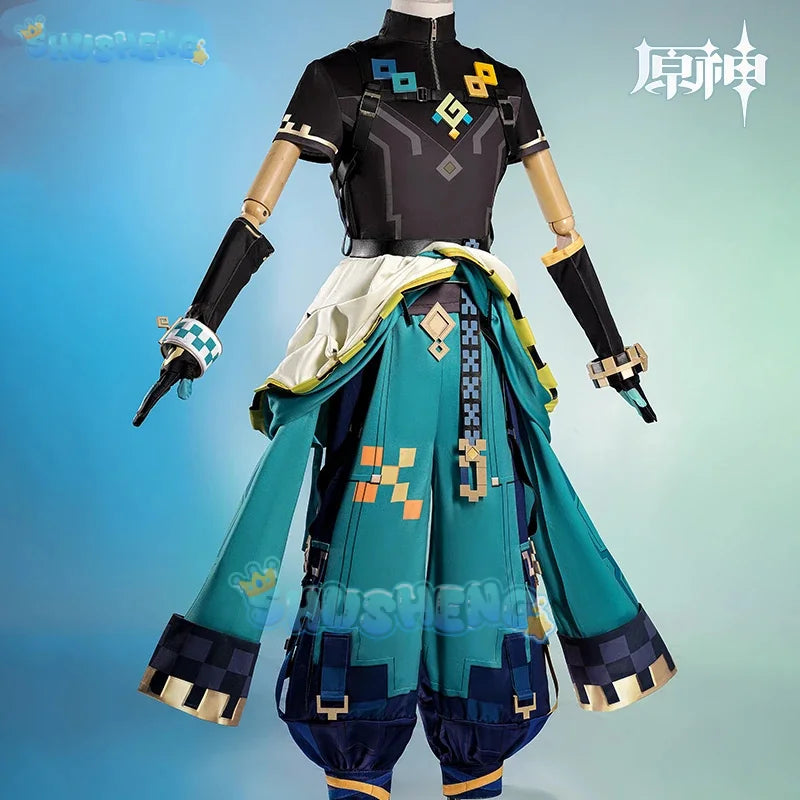 Shusheng Genshin Impact Kinich Cosplay Costume Cos Game Anime Party Uniform Hallowen Play Role Clothes Clothing