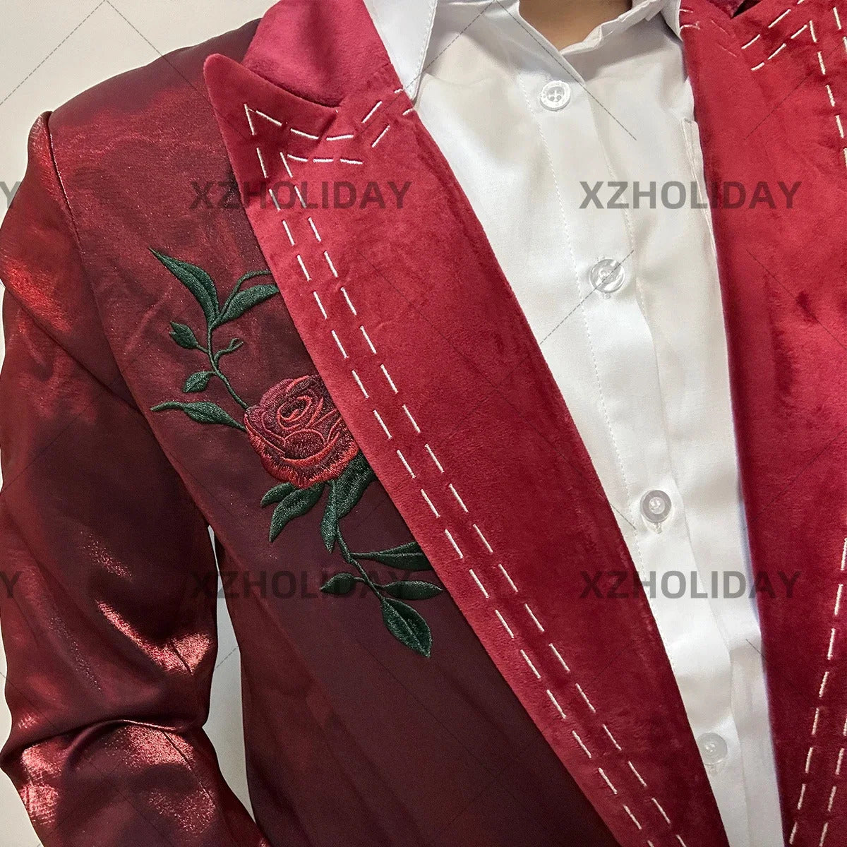 Shusheng-R Love And Deepspace Rafayel Cosplay Costume Rose Burning Kiss Rose Secret Letter Uniform Halloween Party for Women Men Carnival