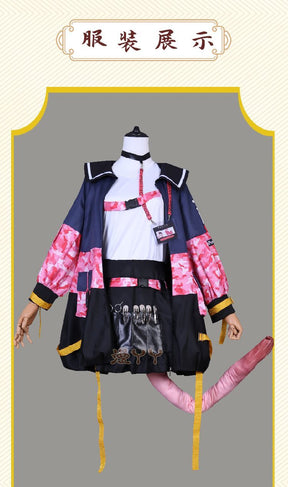 Anime Goldenglow Cosplay Costume Arknights Lovely Goldenglow Uniform Women Outfit Suit Wigs Tail Shoes Cosplay Costume Hot Sale