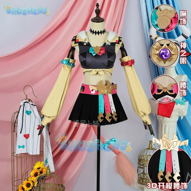 Genshin Impact Varesa Cosplay Costume Uniform Halloween Carnival Party Christmas Play Role Clothes Clothing for Women