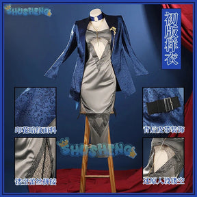 Path To Nowhere Vautour Bleu Cosplay Costume Suit Coat Uniform Hallowen Carnival Party Play Role Clothes Clothing for Women Men